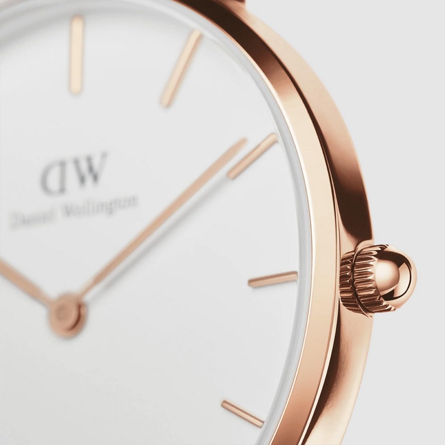 Đồng Hồ Dw Daniel Wallington Petite Dover Nữ Trắng Vàng